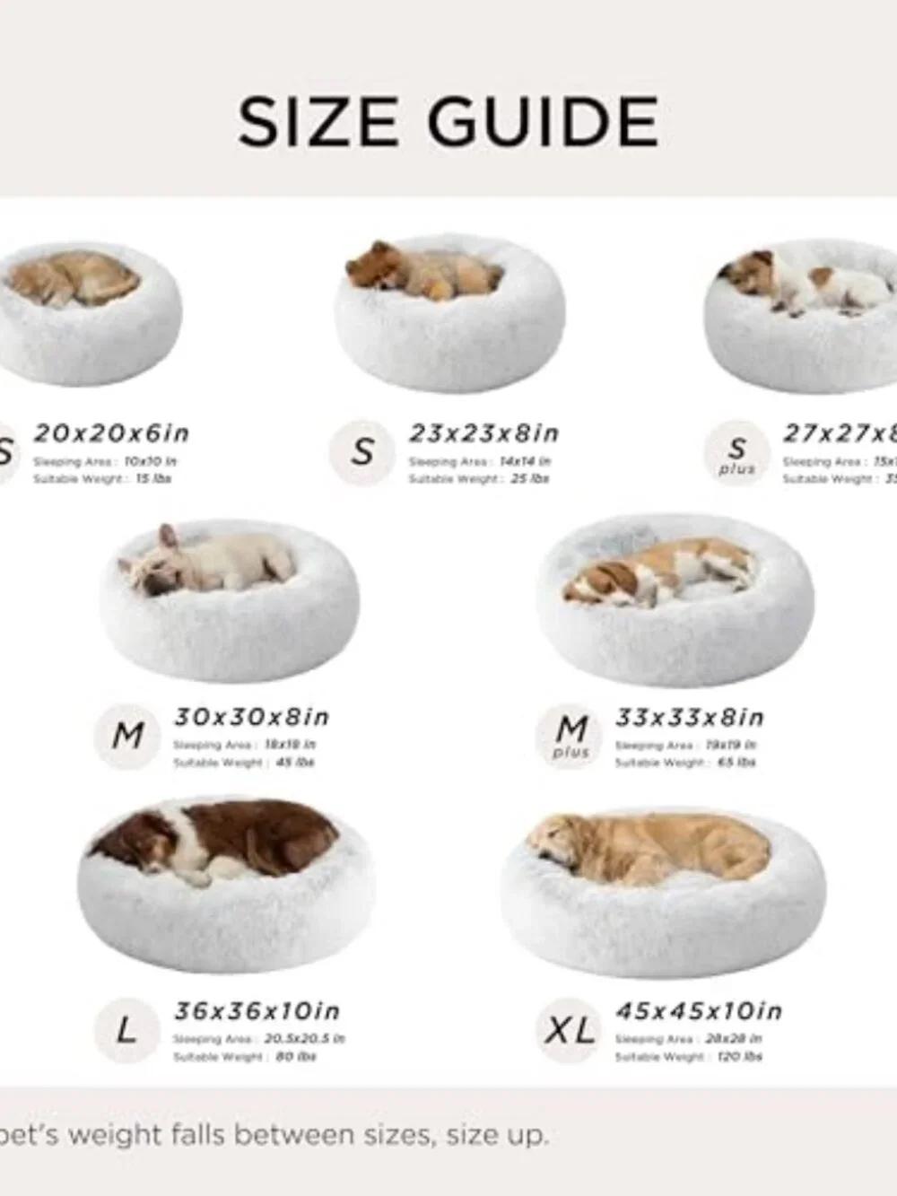 New Calming Dog Bed for Medium Dogs - Donut Washable Medium Pet Bed, 30 inches